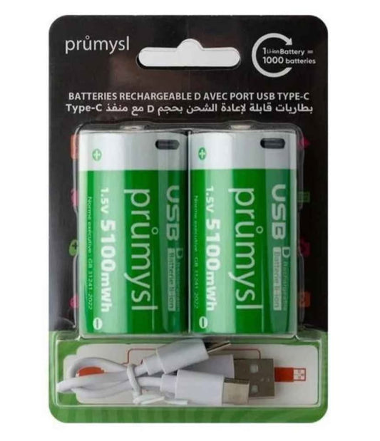 Batterie Rechargeable USB Prumysl 1.5V – Solution du Chauffe-eau