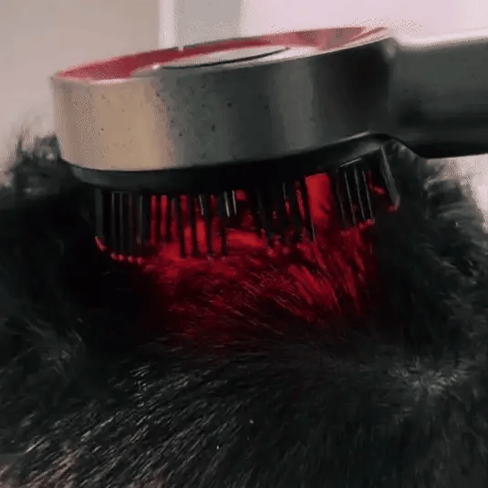 مشط تدليك فروة الشعر الكهربائية بتقنية الاهتزاز والأشعة الحمراء (scalp massage comb)