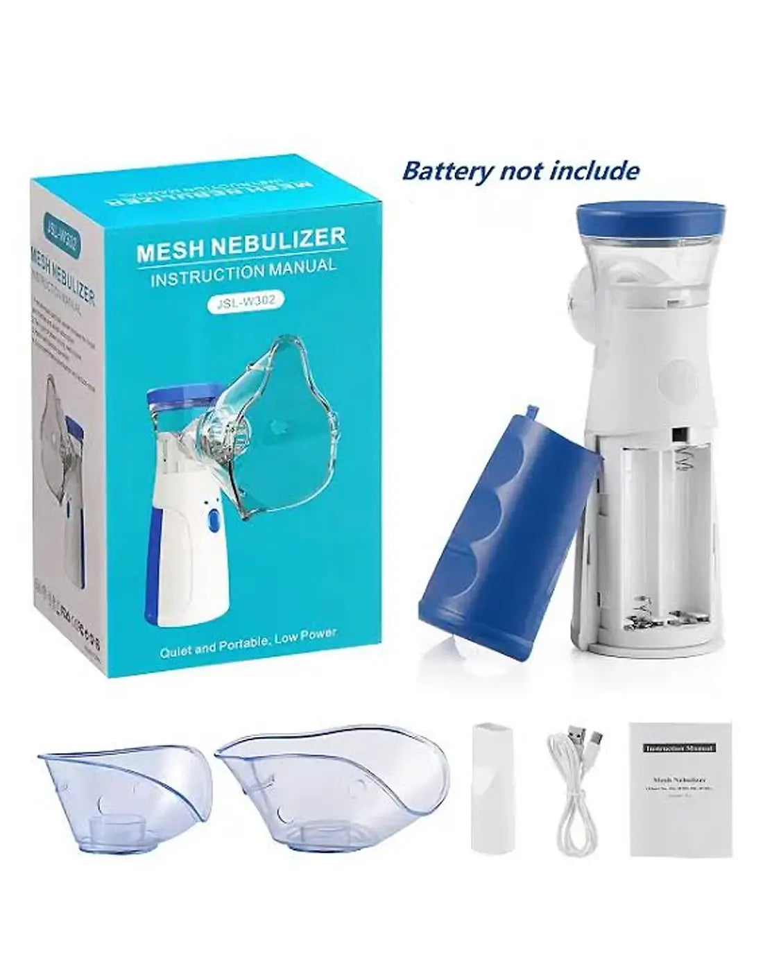 Nébuliseur à Mailles JSL-W302 avec Masques  Mini Inhalateur